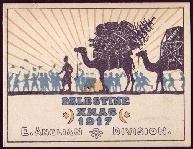 Palestine xmas christmas 1917 stamp